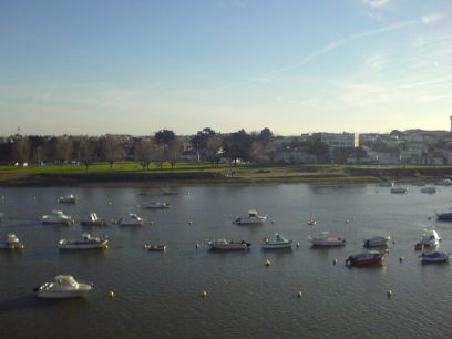 Vue du balcon de l'appartement de Saint Gilles Croix de vie