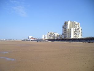 Vue de la grande plage de Saint Gilles Croix de vie